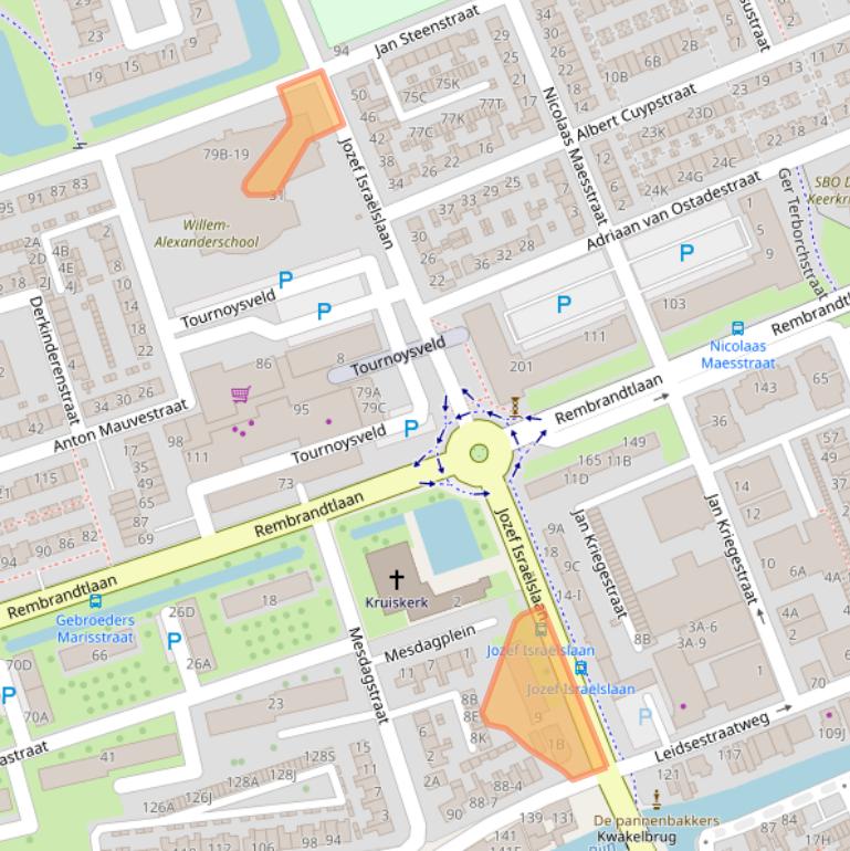 Kaart van postcodegebied 3443CR.