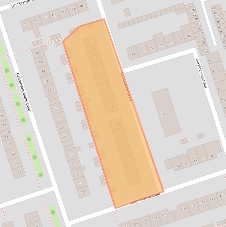 Kaart van postcodegebied 3443CX.