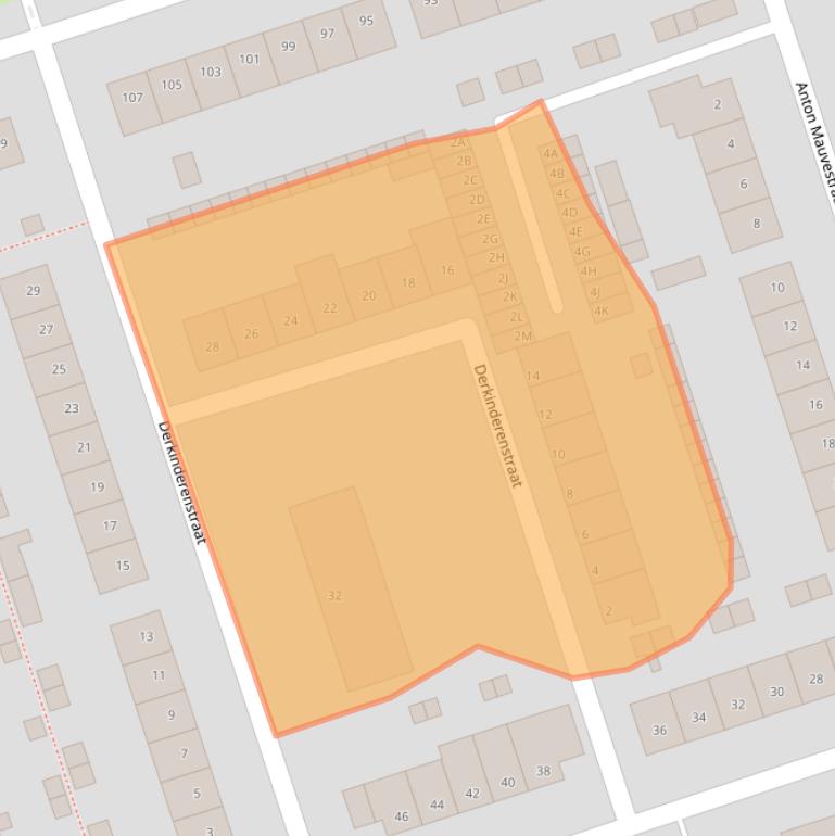 Kaart van postcodegebied 3443CZ.