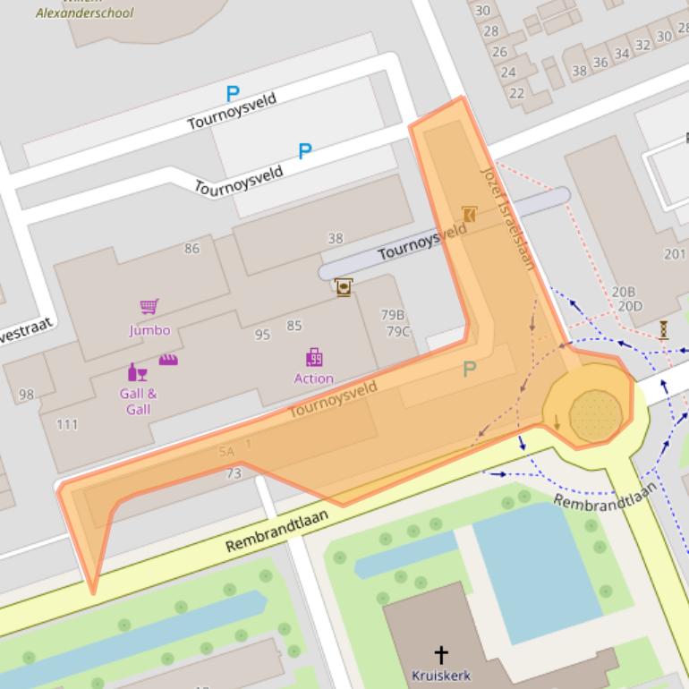 Kaart van postcodegebied 3443EP.