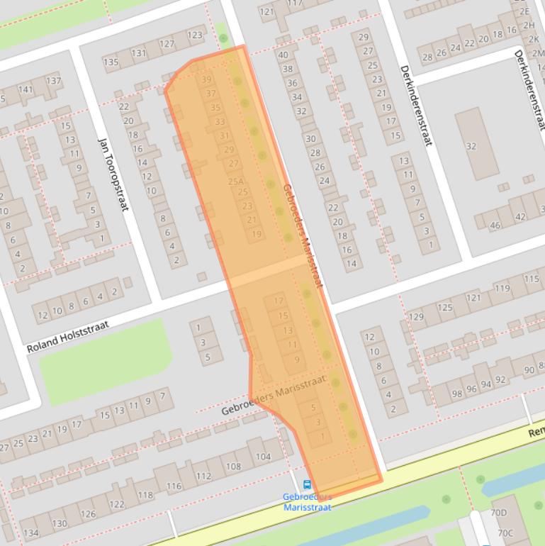 Kaart van postcodegebied 3443EX.
