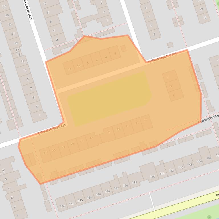 Kaart van postcodegebied 3443GA.