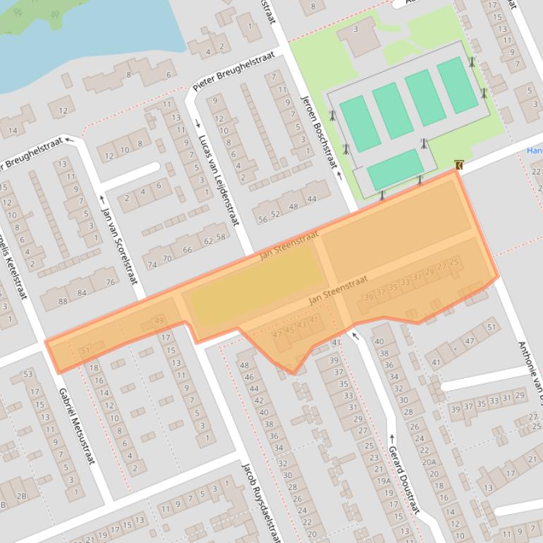 Kaart van postcodegebied 3443GR.
