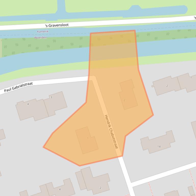 Kaart van postcodegebied 3443HV.