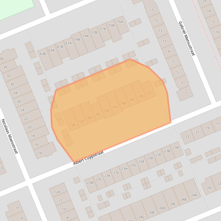 Kaart van postcodegebied 3443TT.