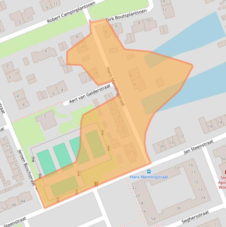 Kaart van postcodegebied 3443VZ.