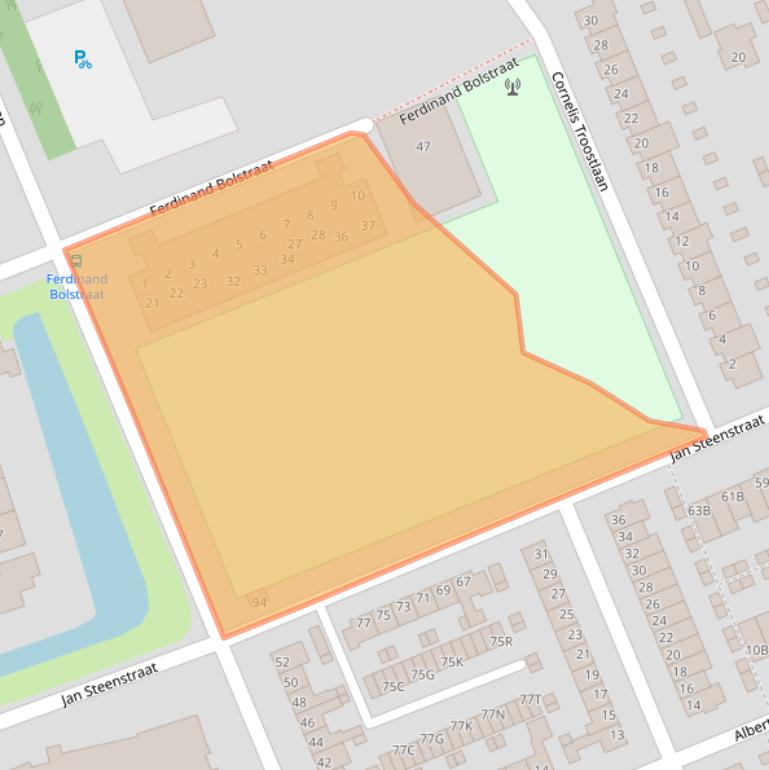 Kaart van postcodegebied 3443WB.