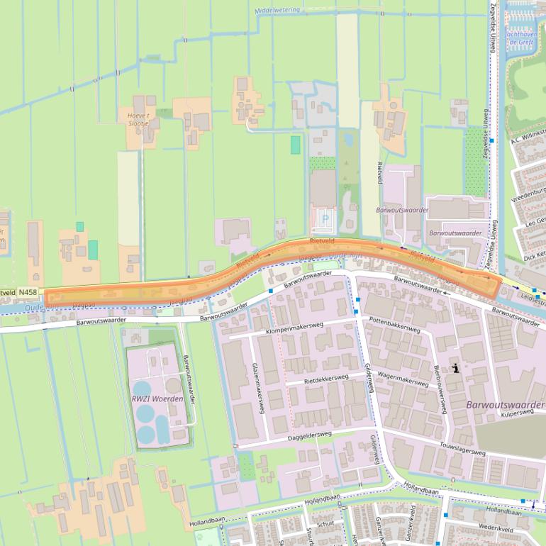 Kaart van postcodegebied 3443XA.