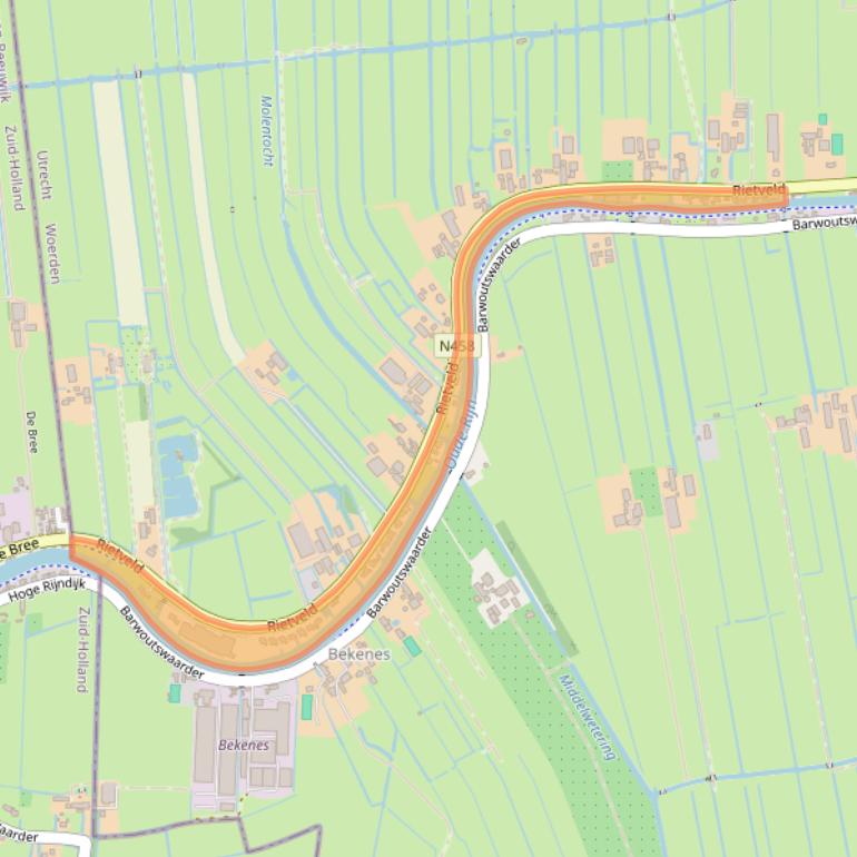 Kaart van postcodegebied 3443XB.