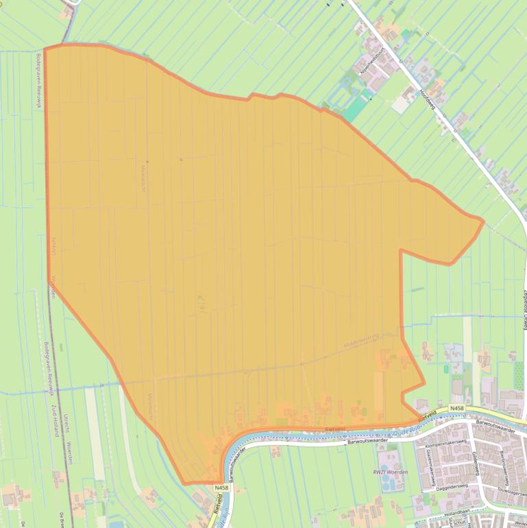 Kaart van postcodegebied 3443XD.