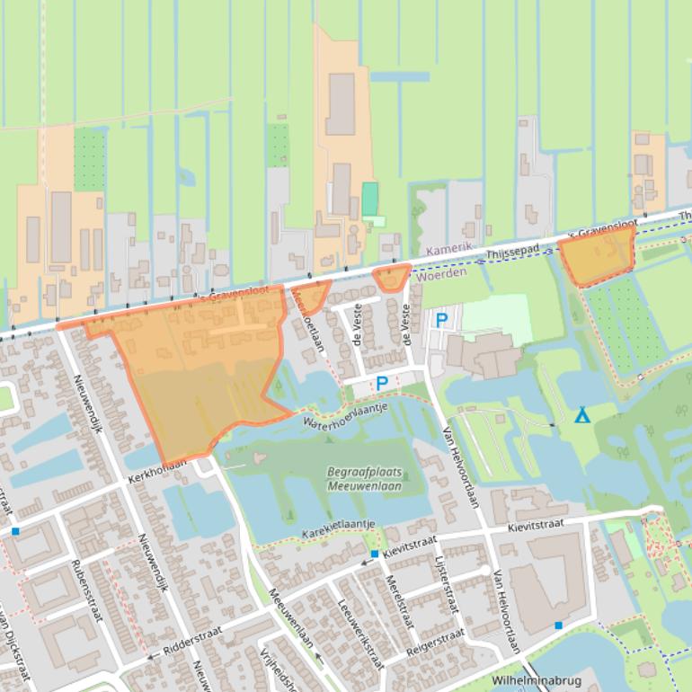 Kaart van postcodegebied 3444BJ.