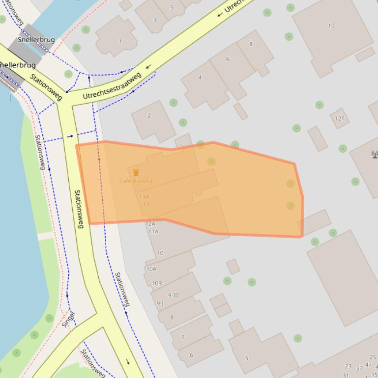 Kaart van postcodegebied 3445AC.