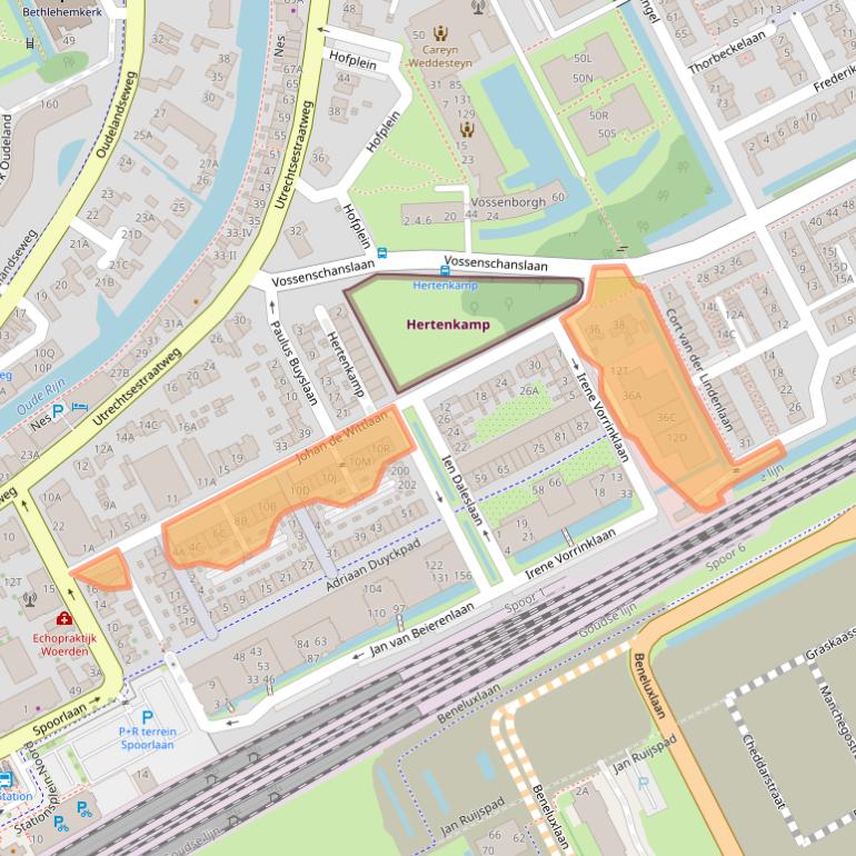 Kaart van postcodegebied 3445AH.