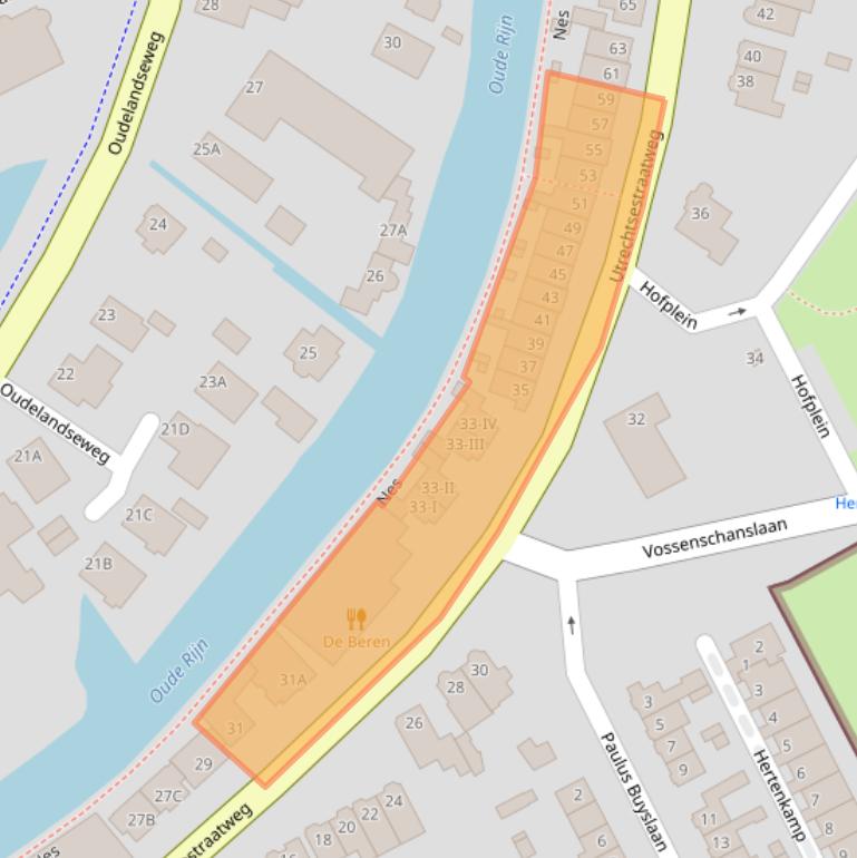 Kaart van postcodegebied 3445AM.