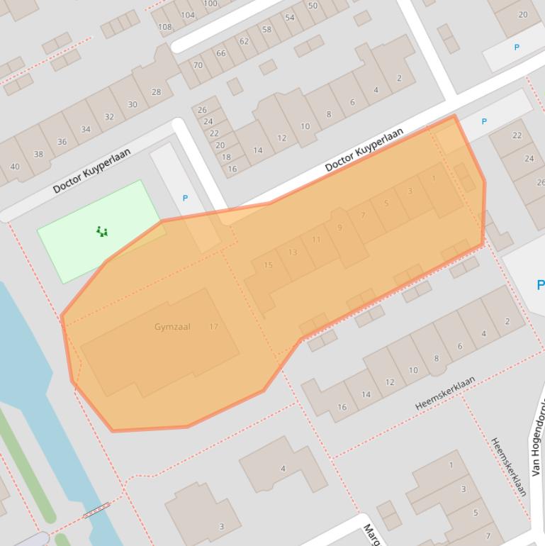 Kaart van postcodegebied 3445CK.