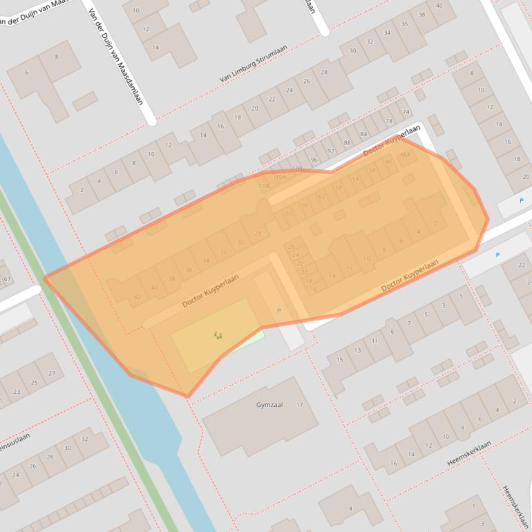 Kaart van postcodegebied 3445CL.