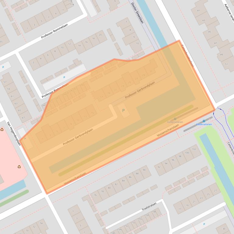 Kaart van postcodegebied 3445CW.