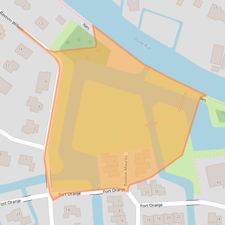 Kaart van postcodegebied 3445DC.