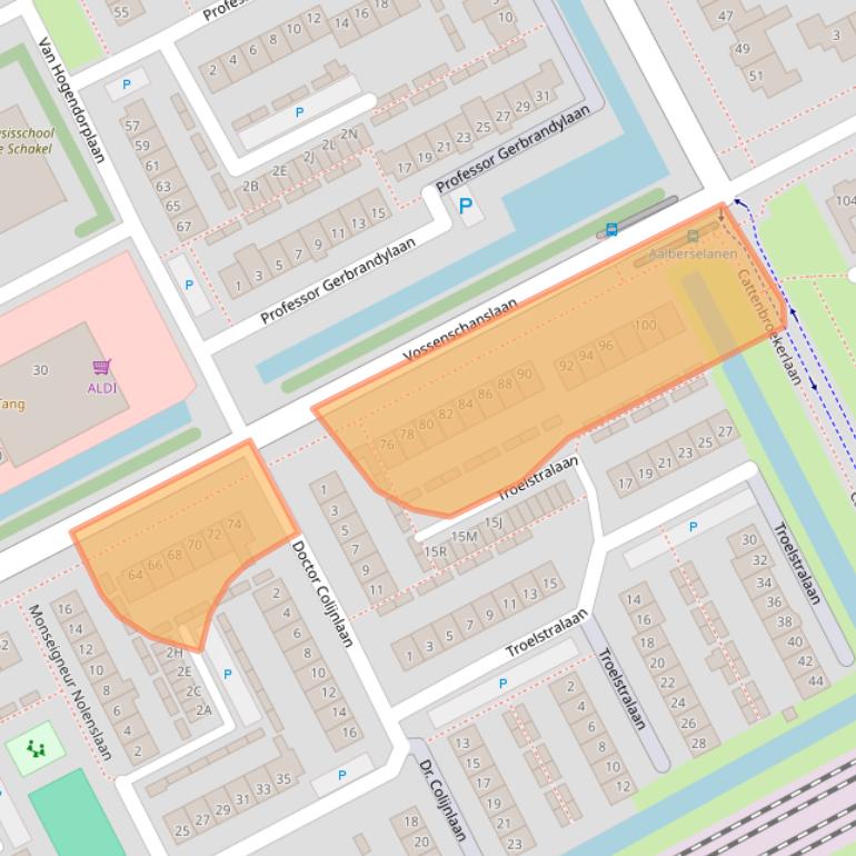 Kaart van postcodegebied 3445ED.