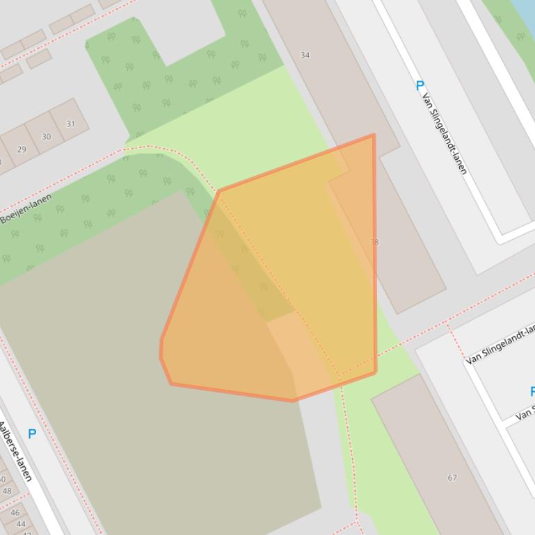 Kaart van postcodegebied 3445EL.