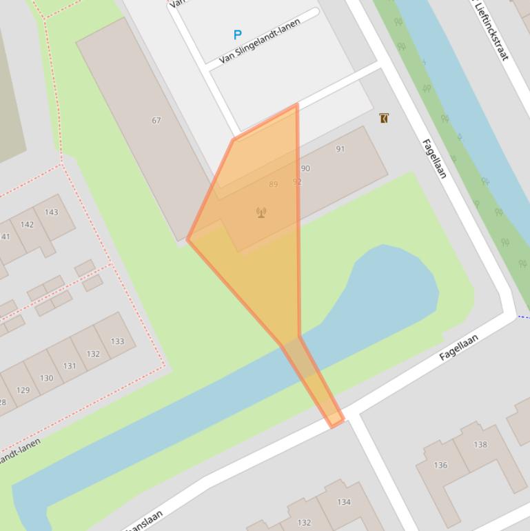 Kaart van postcodegebied 3445EN.