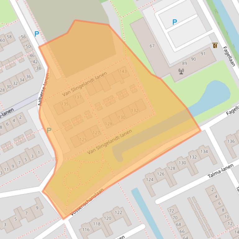 Kaart van postcodegebied 3445ER.