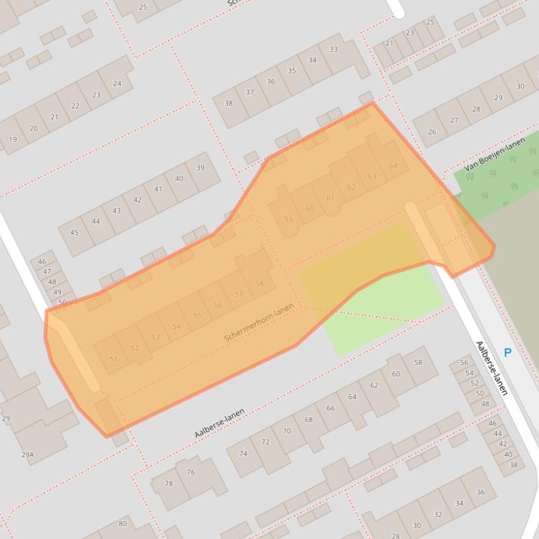 Kaart van postcodegebied 3445EW.