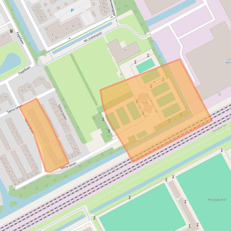 Kaart van postcodegebied 3445TH.