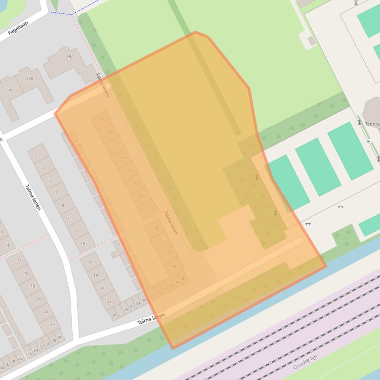 Kaart van postcodegebied 3445TJ.