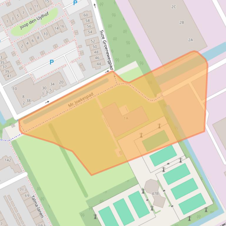 Kaart van postcodegebied 3445TM.
