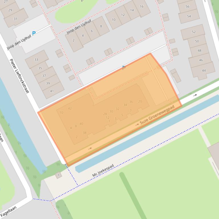 Kaart van postcodegebied 3445TN.