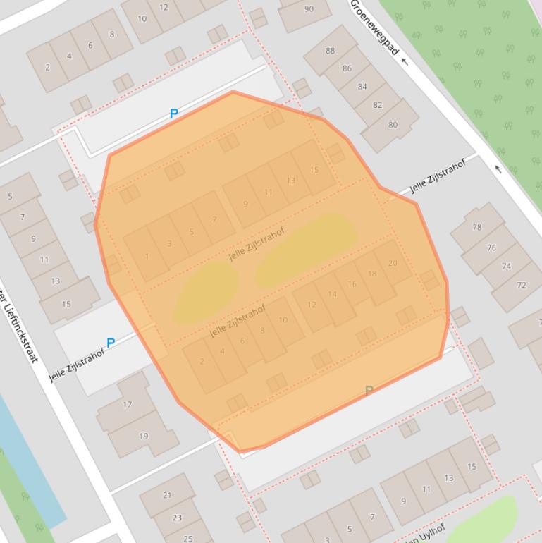 Kaart van postcodegebied 3445TS.