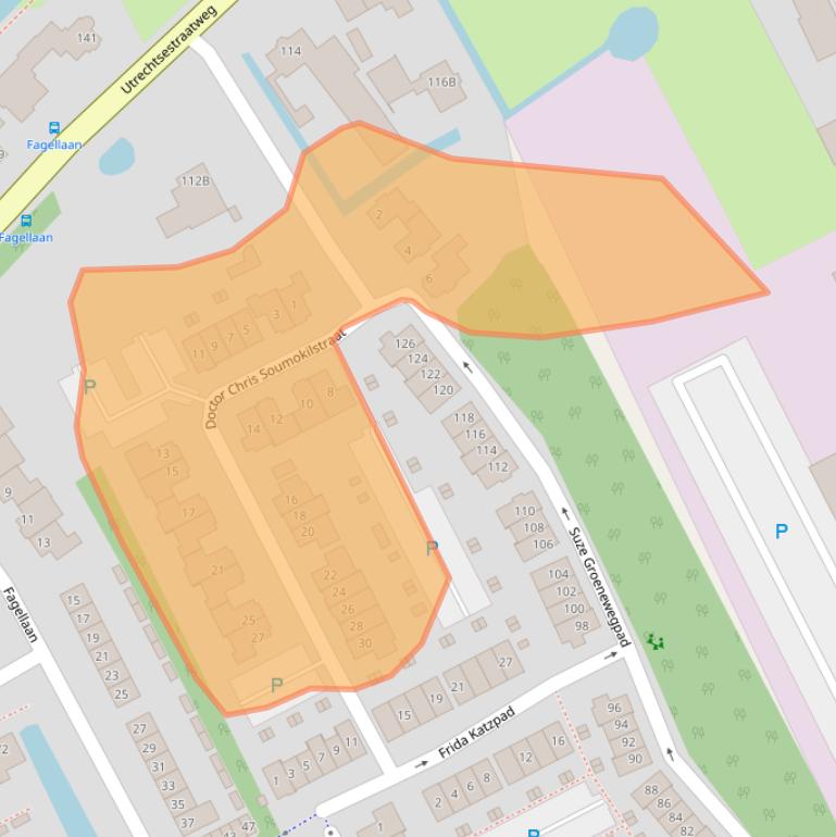 Kaart van postcodegebied 3445TW.