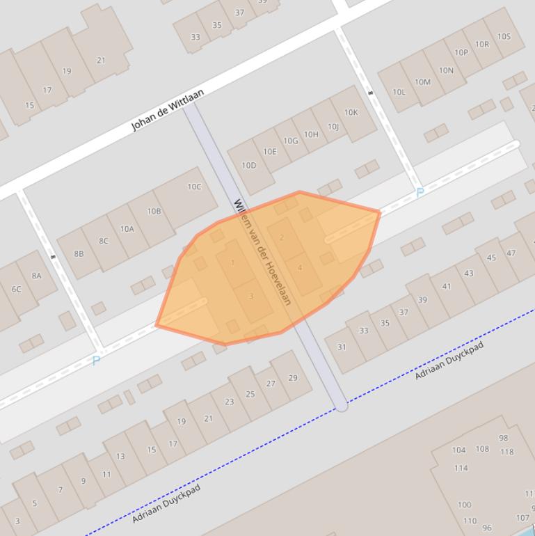 Kaart van postcodegebied 3445VR.