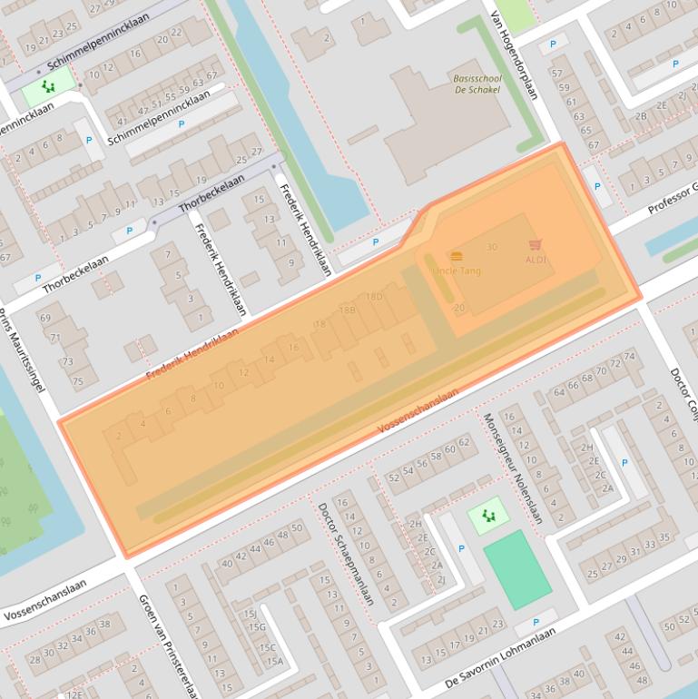 Kaart van postcodegebied 3445XN.