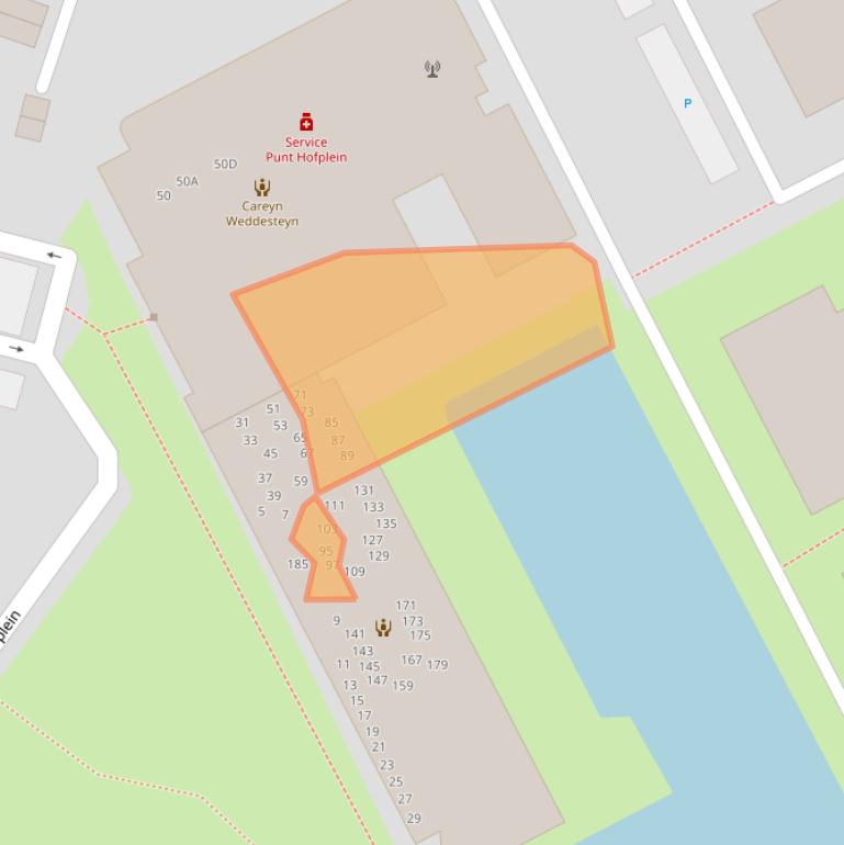 Kaart van postcodegebied 3445ZC.