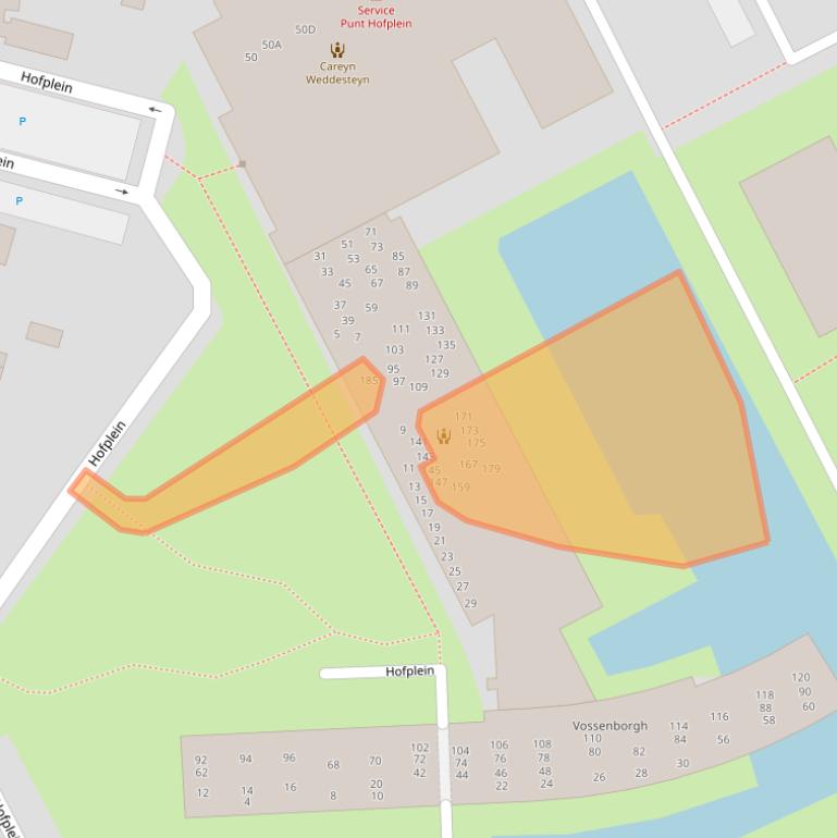 Kaart van postcodegebied 3445ZE.