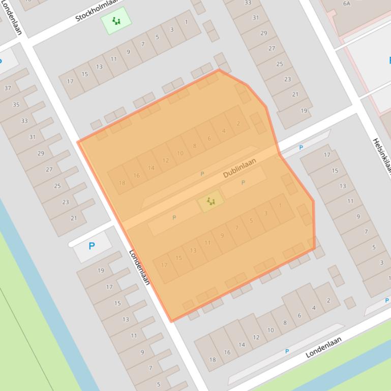 Kaart van postcodegebied 3446AC.