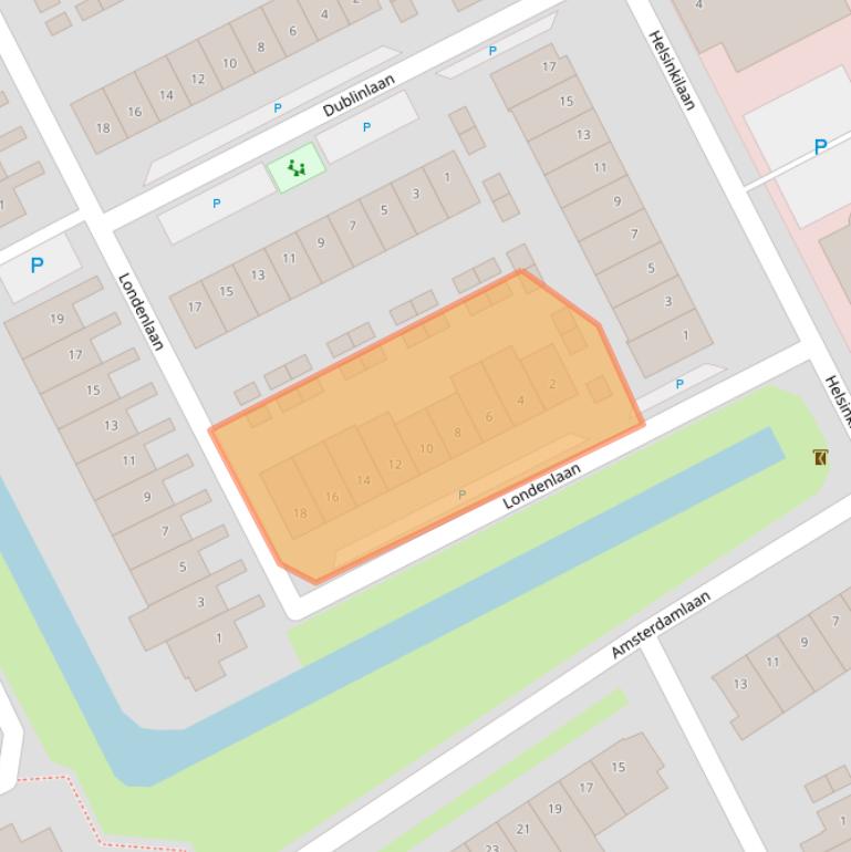 Kaart van postcodegebied 3446AE.