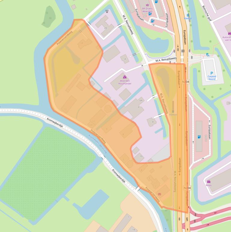 Kaart van postcodegebied 3446CC.