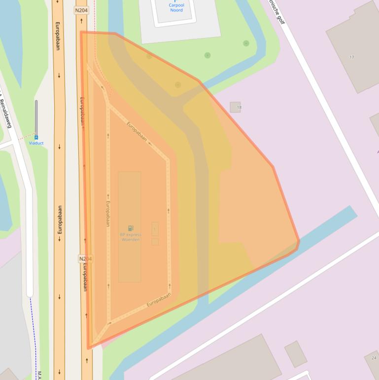 Kaart van postcodegebied 3446CD.