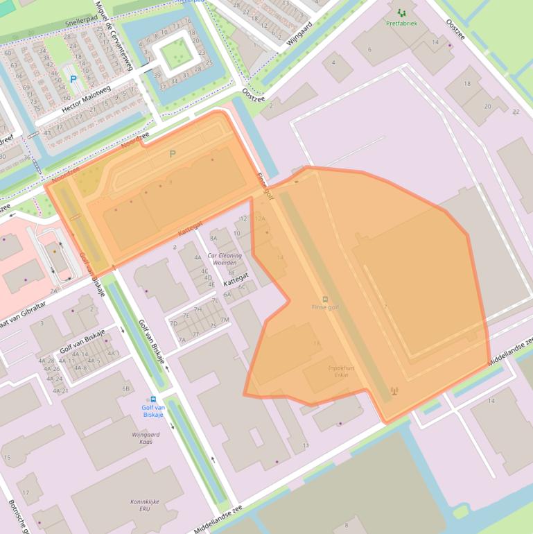 Kaart van postcodegebied 3446CK.