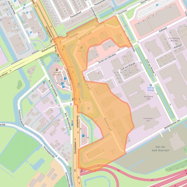 Kaart van postcodegebied 3446CN.