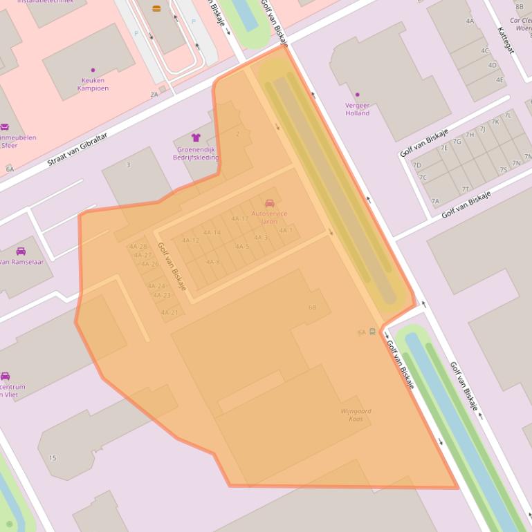 Kaart van postcodegebied 3446CP.