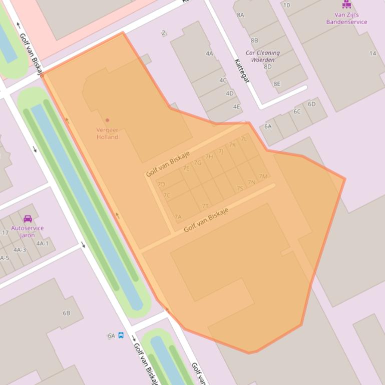 Kaart van postcodegebied 3446CS.