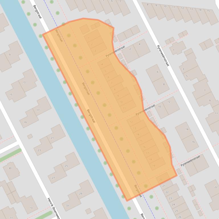 Kaart van postcodegebied 3446DA.