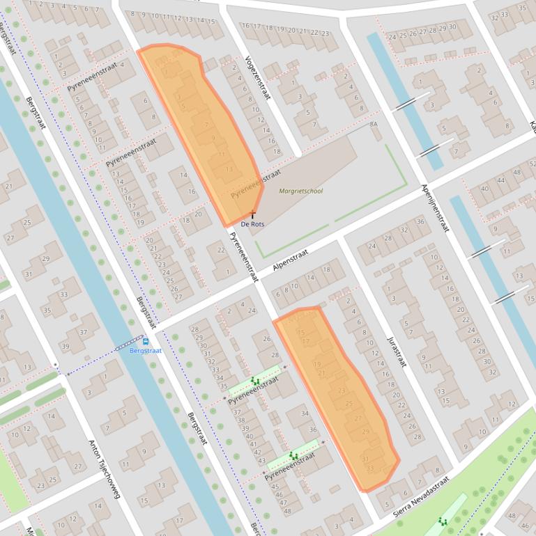 Kaart van postcodegebied 3446DD.