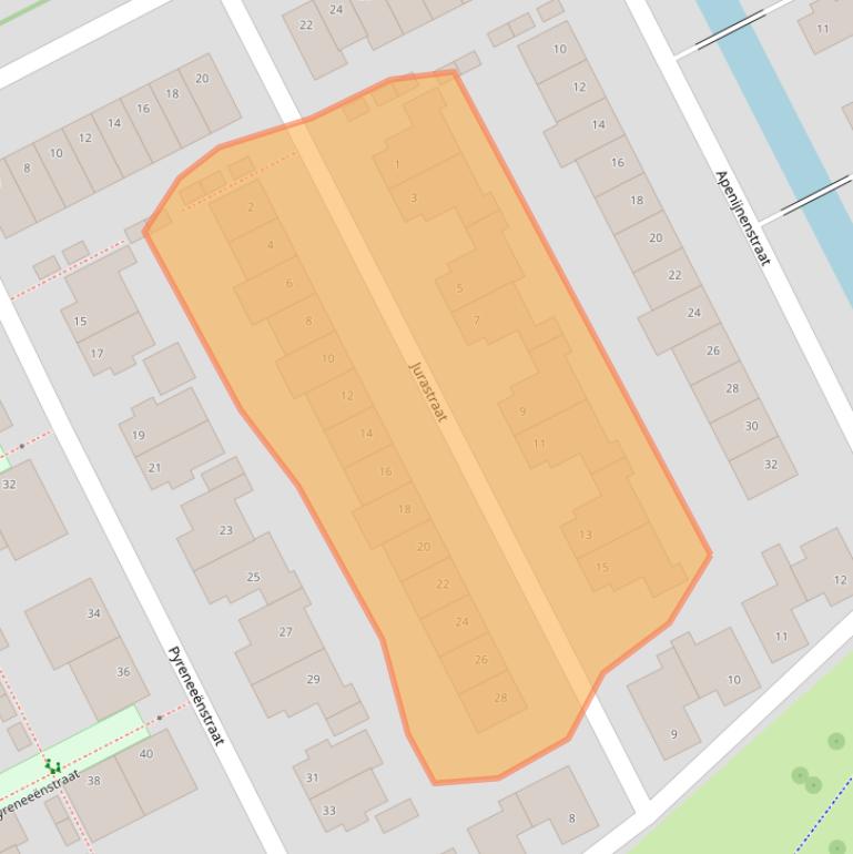 Kaart van postcodegebied 3446DG.