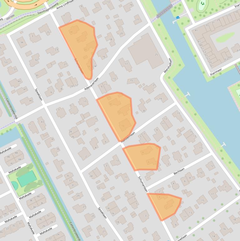 Kaart van postcodegebied 3446HG.