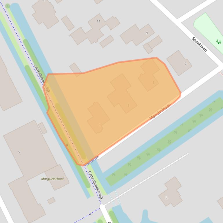 Kaart van postcodegebied 3446HN.